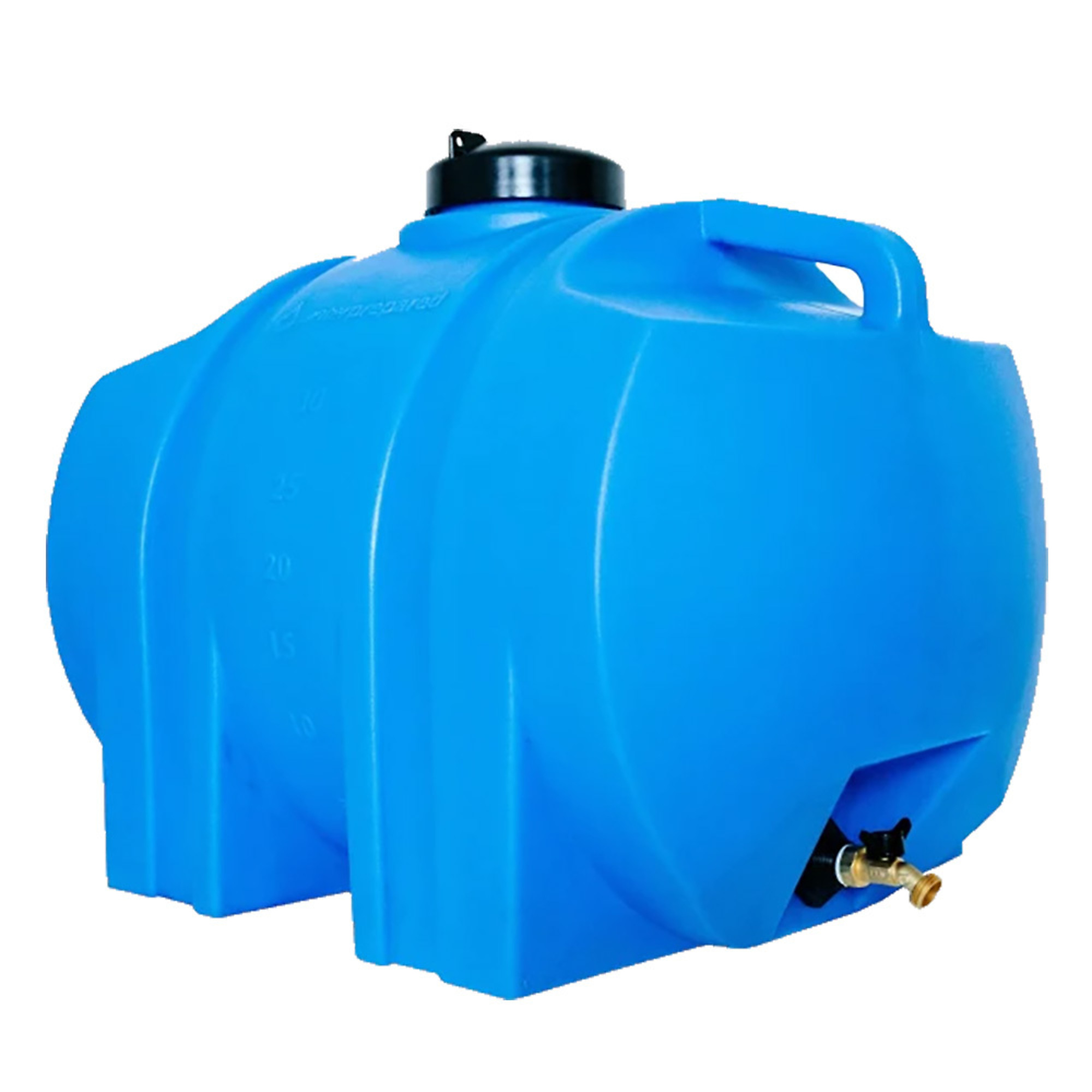 WaterPrepared, 35 Gallon Blue Horizontal Utility Tank, Max. Capacity 35 Gal, Max. PSI 0 Material Polyethylene, Model# WW-35 GALBLU DS